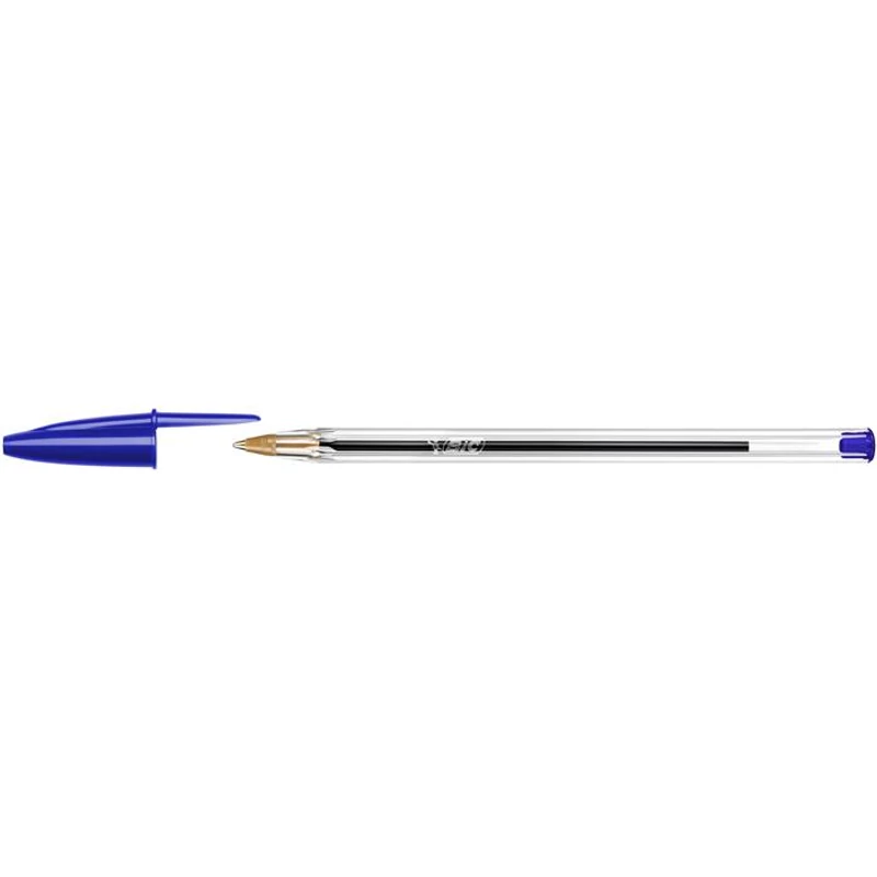 Golyóstoll, 0,32mm, kupakos, BIC "Cristal Original", kék