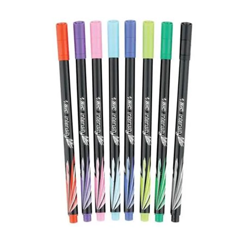 Tűfilc, 0,4 mm, BIC "Intensity", 8 különböző szín,Tűfilc, 0,4 mm, BIC "Intensity", 8 különböző szín