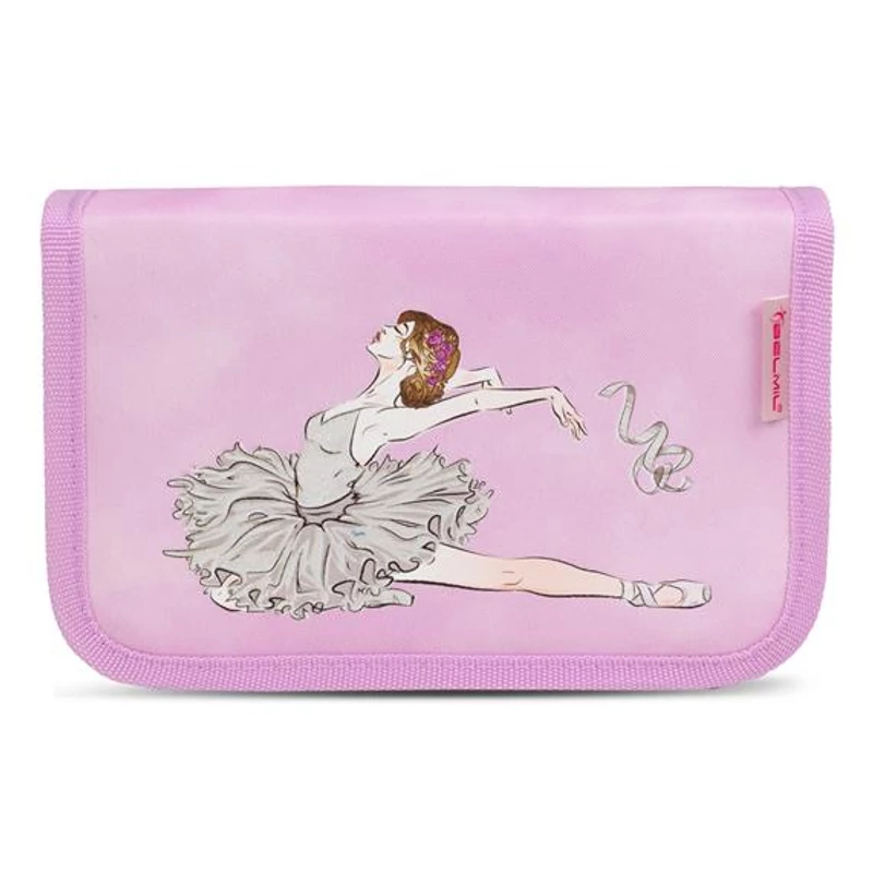 Tolltartó, klapnis, cipzáras, BELMIL "Ballerina", lila, balerina