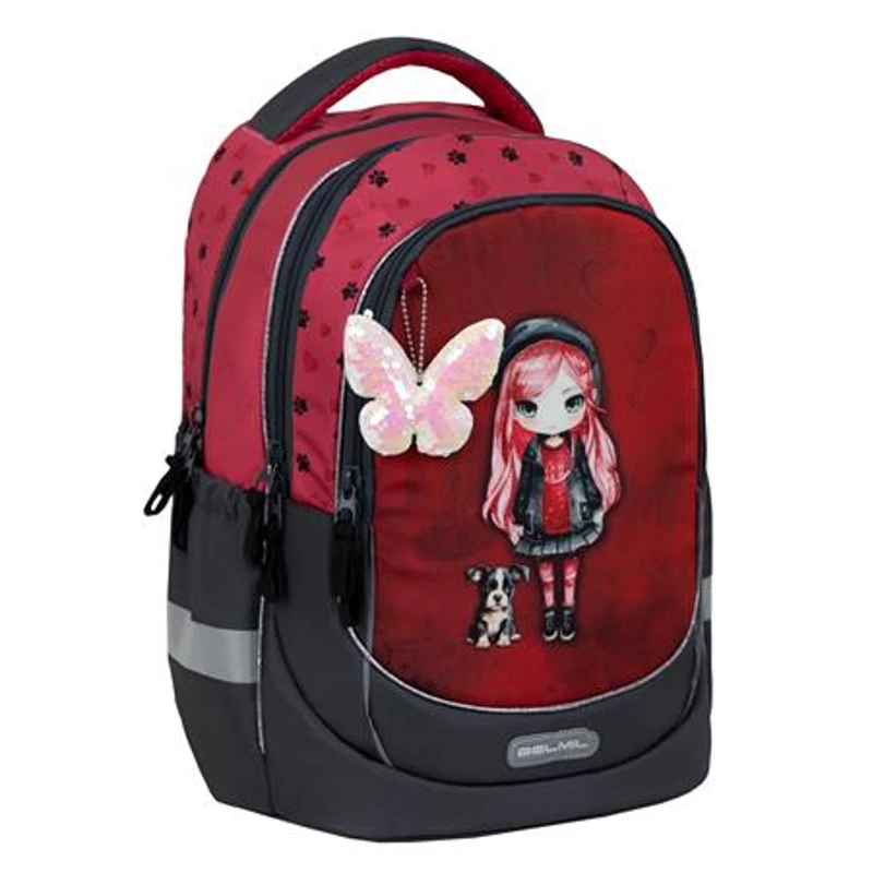 Iskolatáska, cipzáras, BELMIL "Leisure Plus Ladybug Girl", katicalány,Iskolatáska, cipzáras, BELMIL "Leisure Plus Ladybug Girl", katicalány,Iskolatáska, cipzáras, BELMIL "Leisure Plus Ladybug Girl", katicalány