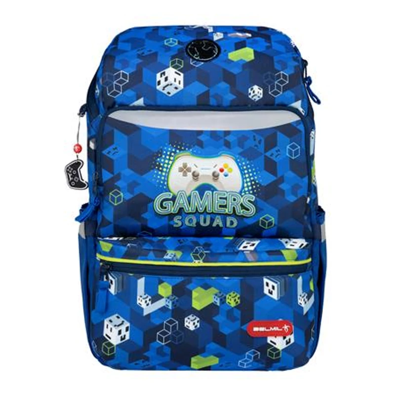 Iskolatáska, cipzáras, BELMIL "Zippy Gamer Squad", gamer