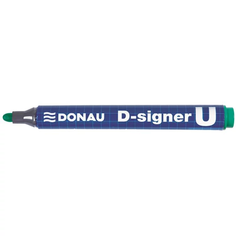 Alkoholos marker, 2-4 mm, kúpos, DONAU "D-signer U", zöld,Alkoholos marker, 2-4 mm, kúpos, DONAU "D-signer U", zöld