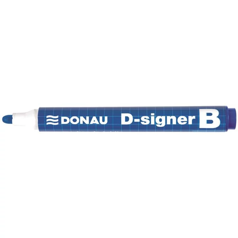 Táblamarker, 2-4 mm, kúpos, DONAU "D-signer B", kék,Táblamarker, 2-4 mm, kúpos, DONAU "D-signer B", kék