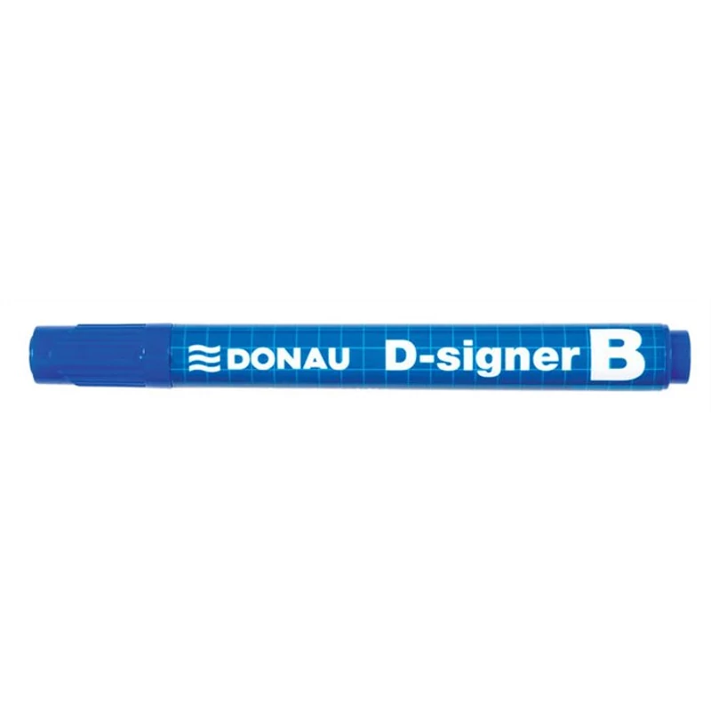 Táblamarker, 2-4 mm, kúpos, DONAU "D-signer B", kék