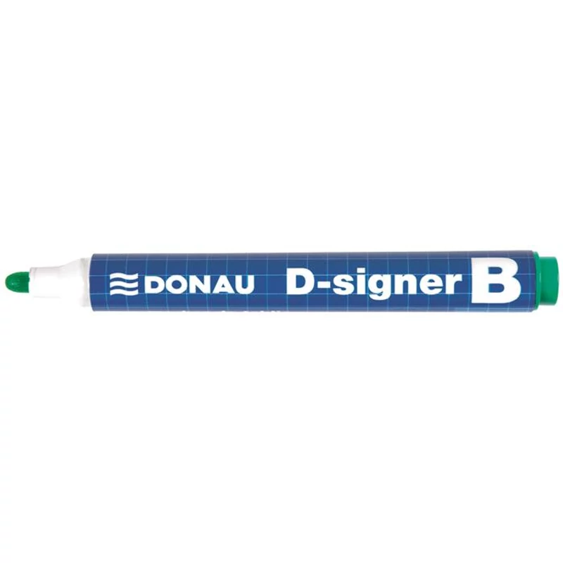 Táblamarker, 2-4 mm, kúpos, DONAU "D-signer B", zöld,Táblamarker, 2-4 mm, kúpos, DONAU "D-signer B", zöld