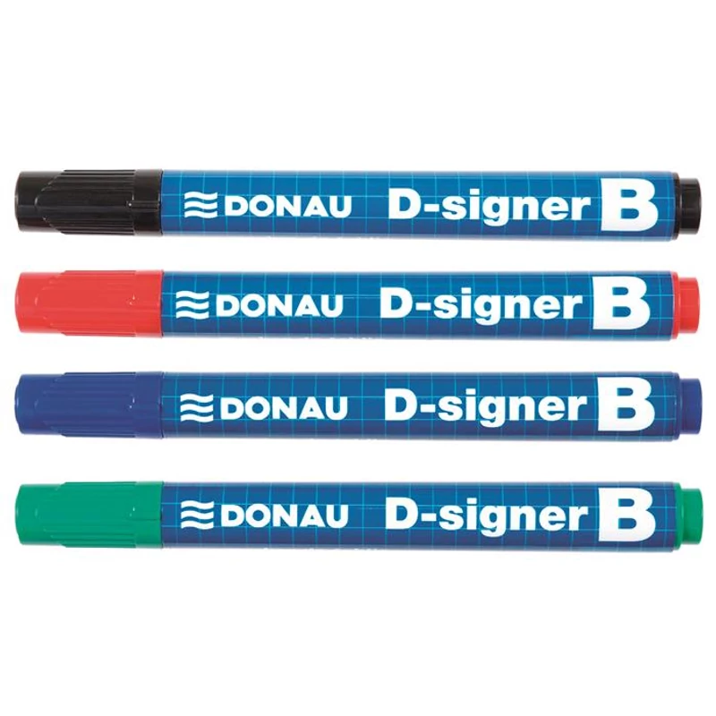Táblamarker, 2-4 mm, kúpos, DONAU "D-signer B", zöld