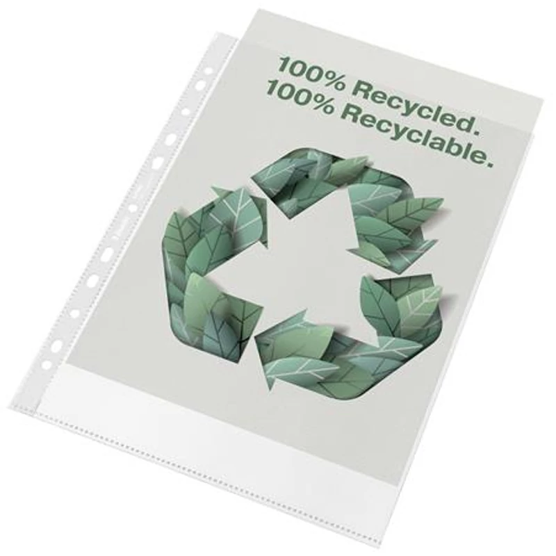 Genotherm, lefűzhető, A4, 70 mikron, narancsos felület, ESSELTE "Recycled"