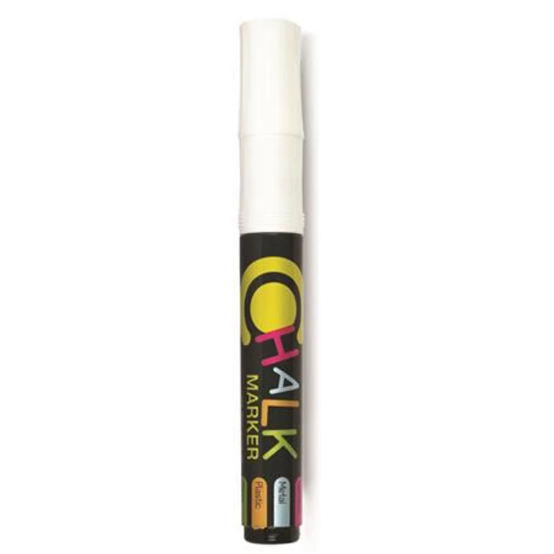 Krétamarker, 2,5 mm, FLEXOFFICE "Chalkmarker", fehér