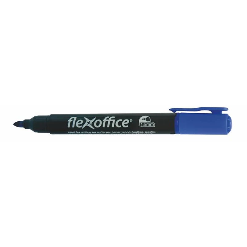 Alkoholos marker, 1,5 mm, kúpos, FLEXOFFICE "PM03", kék