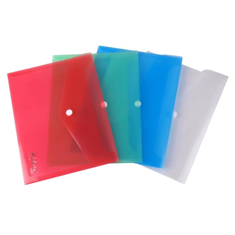 Irattartó tasak, A5, PP, patentos, VICTORIA OFFICE, kék,Irattartó tasak, A5, PP, patentos, VICTORIA OFFICE, kék