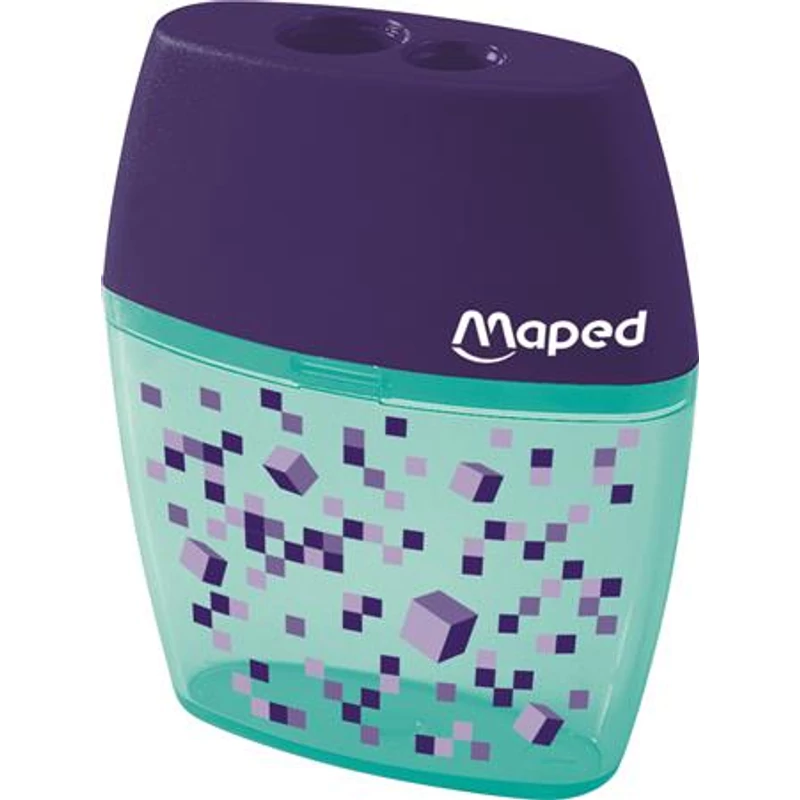 Hegyező, kétlyukú, tartályos, MAPED "Pixel Party Shaker",Hegyező, kétlyukú, tartályos, MAPED "Pixel Party Shaker"