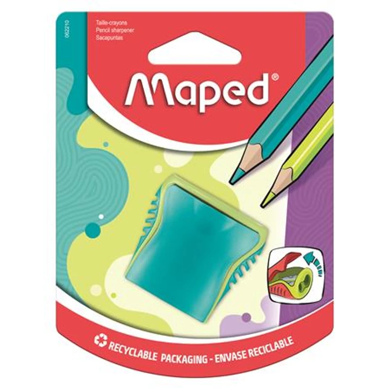 Hegyező, kétlyukú, tartályos, MAPED "Boogy", vegyes színek