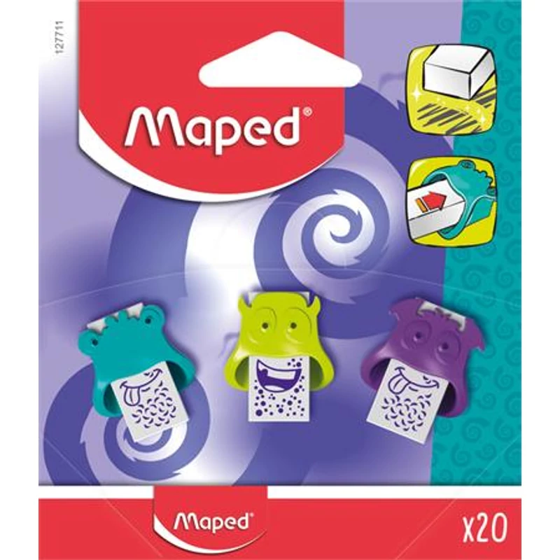 Radír display, MAPED "Little Monster", vegyes színek,Radír display, MAPED "Little Monster", vegyes színek,Radír display, MAPED "Little Monster", vegyes színek,Radír display, MAPED "Little Monster", vegyes színek,Radír display, MAPED "Little Monster", vegyes színek