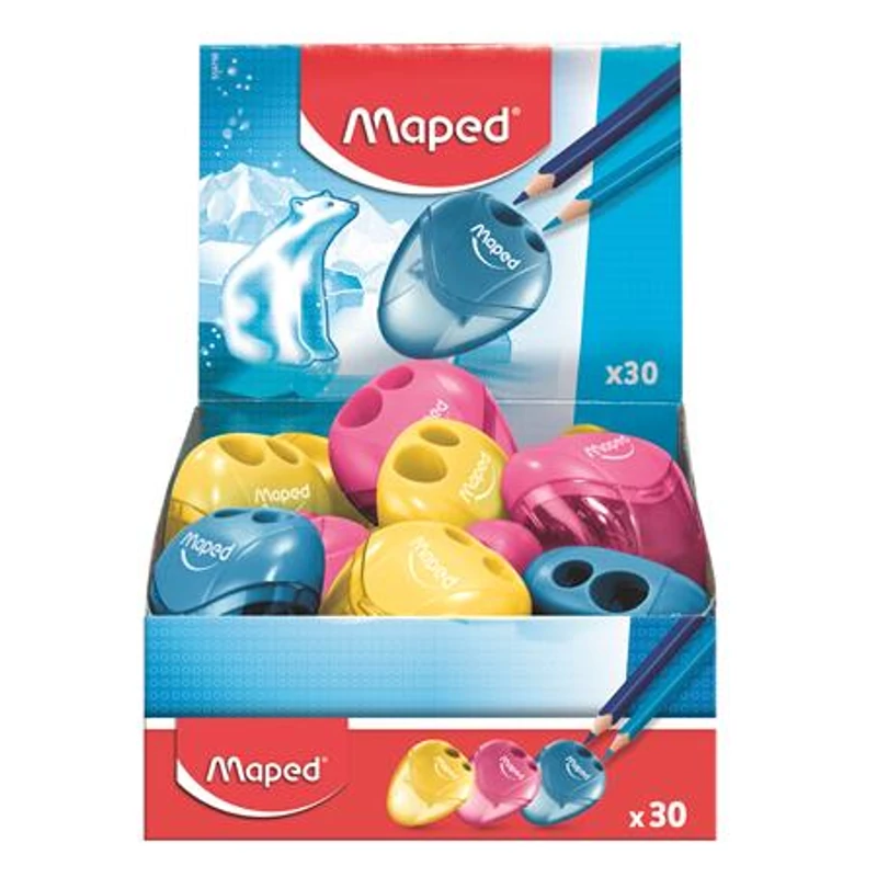 Hegyező display, kétlyukú, tartályos, MAPED „I-Gloo”, vegyes színek