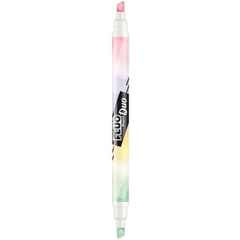 Szövegkiemelő készlet, 1-5 mm, kétvégű, MAPED "Fluo Peps Duo", 6 különböző pasztell szín