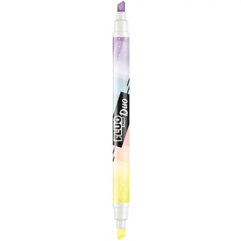 Szövegkiemelő készlet, 1-5 mm, kétvégű, MAPED "Fluo Peps Duo", 6 különböző pasztell szín