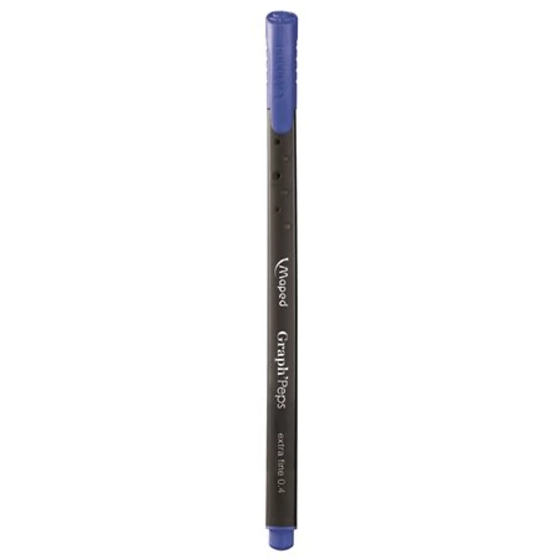 Tűfilc, 0,4 mm, MAPED "Graph`Peps", sötétkék,Tűfilc, 0,4 mm, MAPED "Graph`Peps", sötétkék