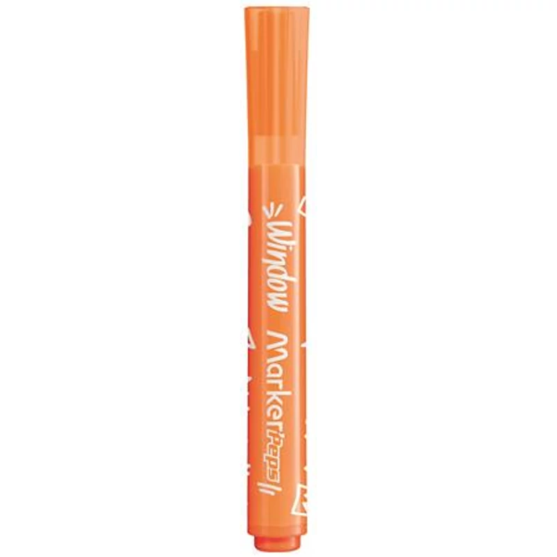 Ablakfilc készlet, vastag, törlőkendővel, 5 mm, MAPED "Marker`Peps", 6 különböző szín