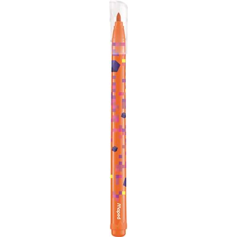 Filctoll készlet, 2,8 mm, kimosható, MAPED "Pixel Party", 12 különböző szín