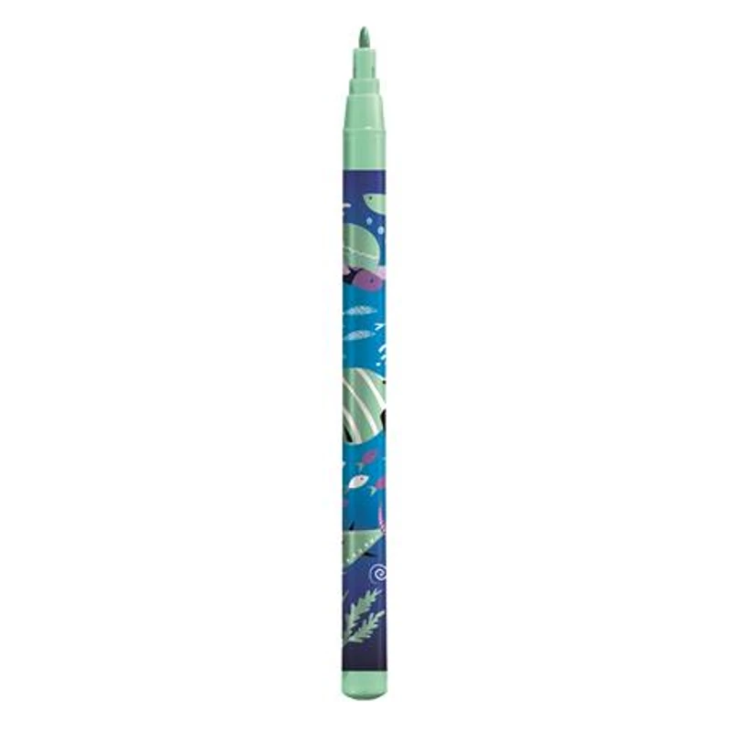 Filctoll készlet, 2 mm, kimosható, MAPED "Color`Peps Ocean Life", 24 különböző szín