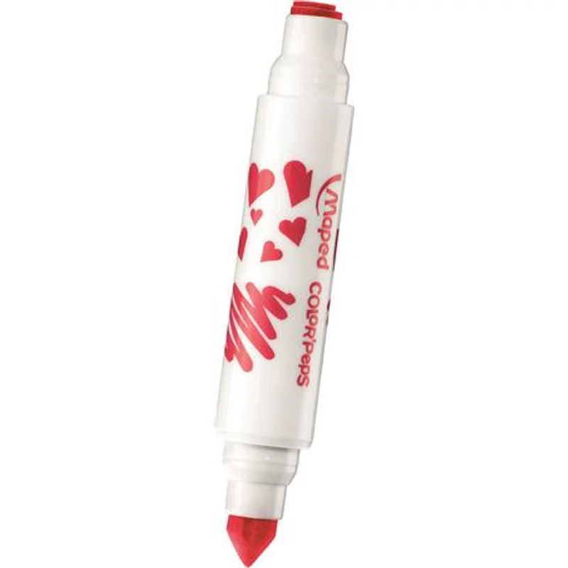 Filctoll készlet, 7,5 mm, kétvégű, MAPED "Color`Peps Duo Stamp" 8 különböző szín és minta