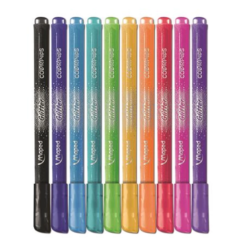 Filctoll készlet, 2,8 mm, csillámos, MAPED "Color`Peps Glitter", 10 különböző szín,Filctoll készlet, 2,8 mm, csillámos, MAPED "Color`Peps Glitter", 10 különböző szín,Filctoll készlet, 2,8 mm, csillámos, MAPED "Color`Peps Glitter", 10 különböző szín