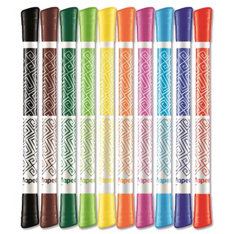 Filctoll készlet, MAPED "Color`Peps Duo Tip", 10 különböző szín,Filctoll készlet, MAPED "Color`Peps Duo Tip", 10 különböző szín