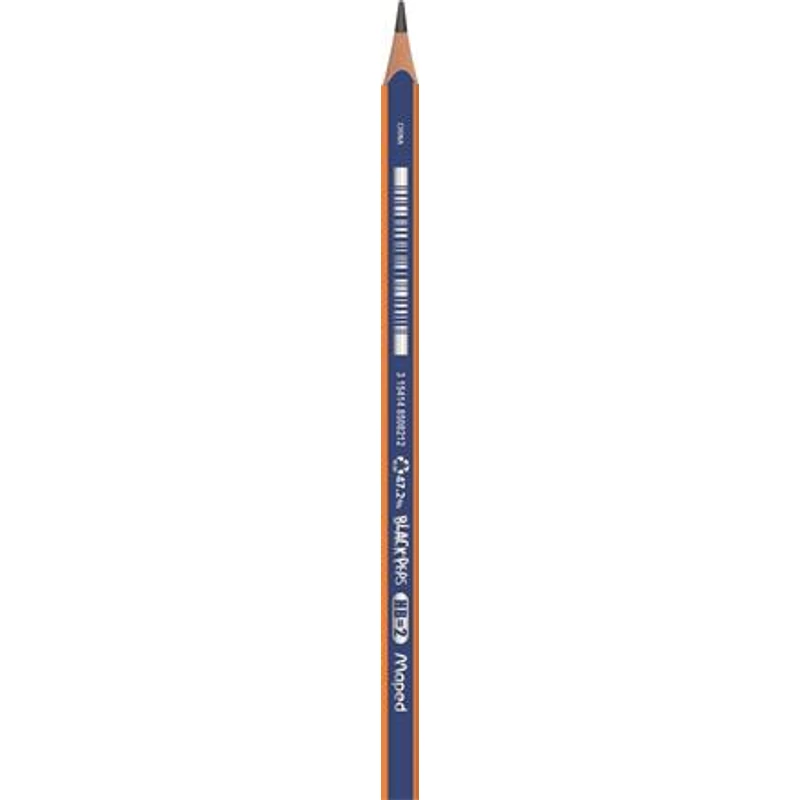 Grafitceruza, ceruzatartó, HB, háromszögletű, MAPED "Black`Peps Navy"