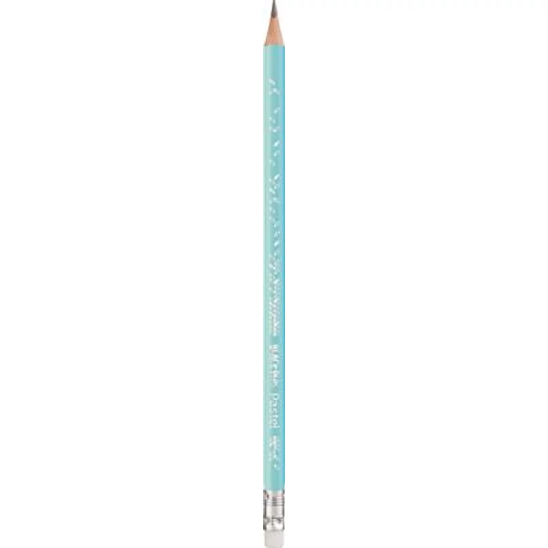 Grafitceruza radírral, HB, háromszögletű, MAPED "Black`Peps Pastel", vegyes pasztell színek