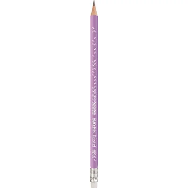 Grafitceruza radírral, HB, háromszögletű, MAPED "Black`Peps Pastel", vegyes pasztell színek