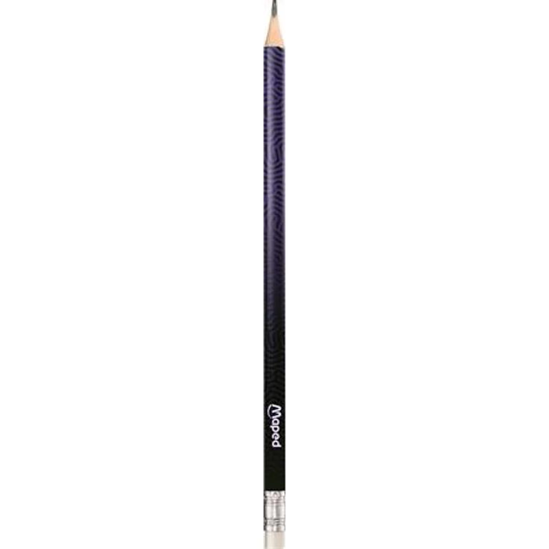 Grafitceruza radírral, HB, háromszögletű, MAPED "Deepsea Paradise", 6 darab
