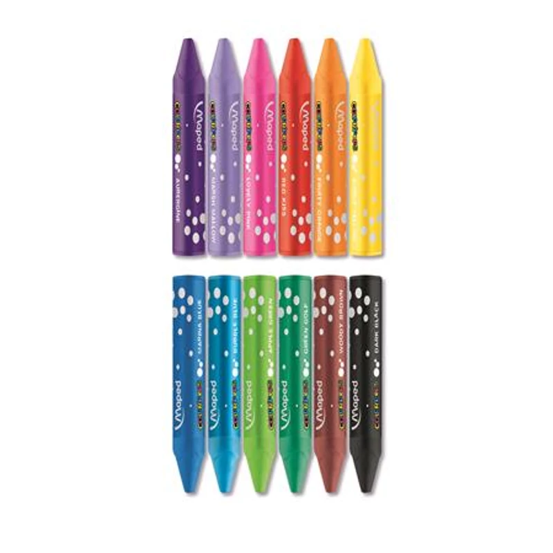 Olajpasztell kréta, MAPED „Color`Peps”, 12 különböző szín