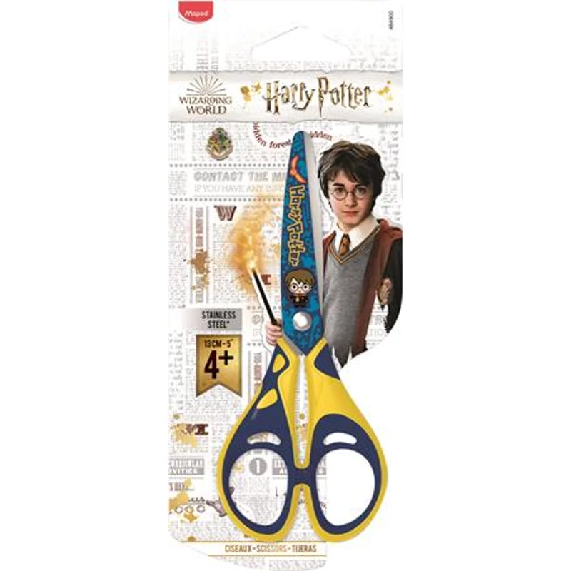 Olló, iskolai, 13 cm, MAPED "Harry Potter Kids"