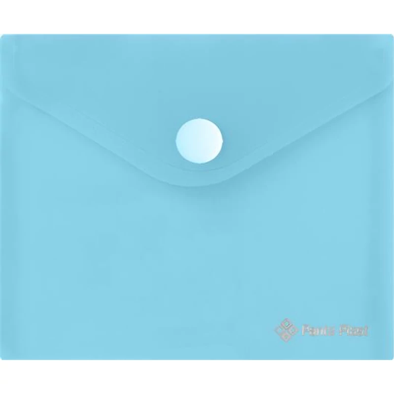 Irattartó tasak, A6, PP, patentos, 160 mikron, PANTA PLAST, pasztellkék