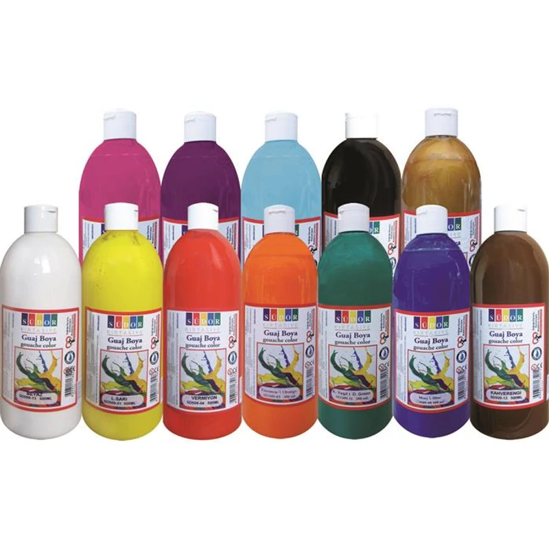 Tempera, 500 ml, Südor, piros