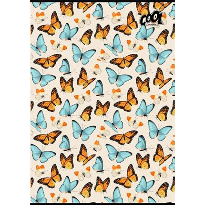 Füzet, tűzött, A4, sima, 80 lap, COOL BY VICTORIA "Ornamentica"