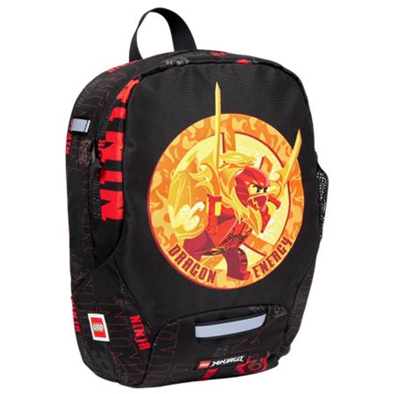 Hátizsák, ovis, LEGO "Ninjago Dragon Energy", fekete-mintás