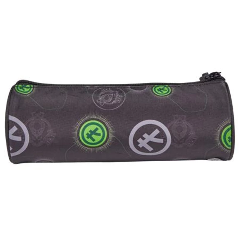 Tolltartó, henger alakú, cipzáras, LEGO "Ninjago Master of Energy", fekete-mintás,Tolltartó, henger alakú, cipzáras, LEGO "Ninjago Master of Energy", fekete-mintás