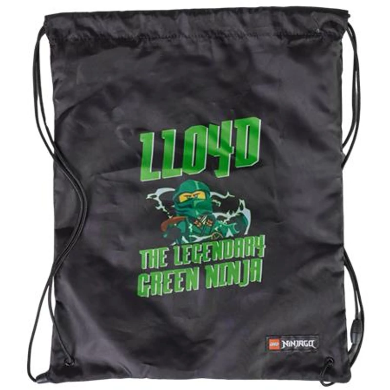Tornazsák, LEGO "Ninjago Lloyd", fekete-mintás,Tornazsák, LEGO "Ninjago Lloyd", fekete-mintás