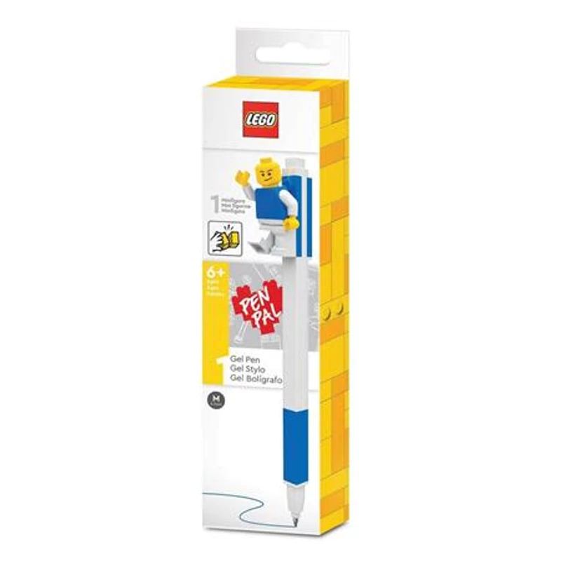 Zseléstoll, 0,7 mm, kupakos, mini figurával, LEGO, kék