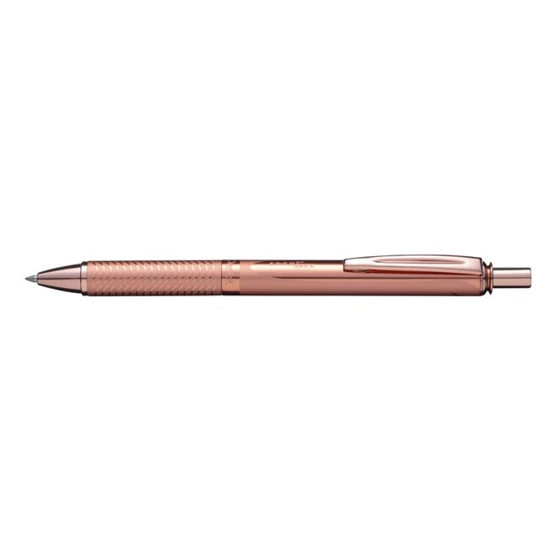 Zseléstoll, 0,35 mm, nyomógombos, rosegold tolltest, PENTEL "EnerGel BL-407" kék,Zseléstoll, 0,35 mm, nyomógombos, rosegold tolltest, PENTEL "EnerGel BL-407" kék