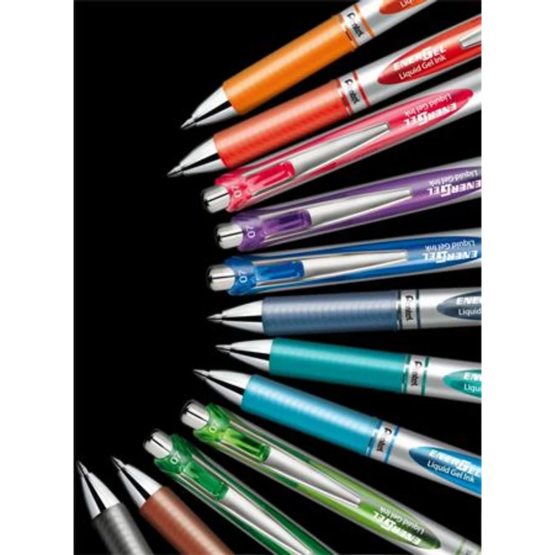 Zseléstoll, 035 mm, nyomógombos, PENTEL "EnerGel BL77", világoskék