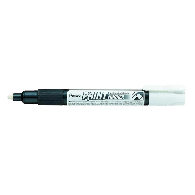 Lakkmarker, 2 mm, kúpos, PENTEL "MMP20", fehér