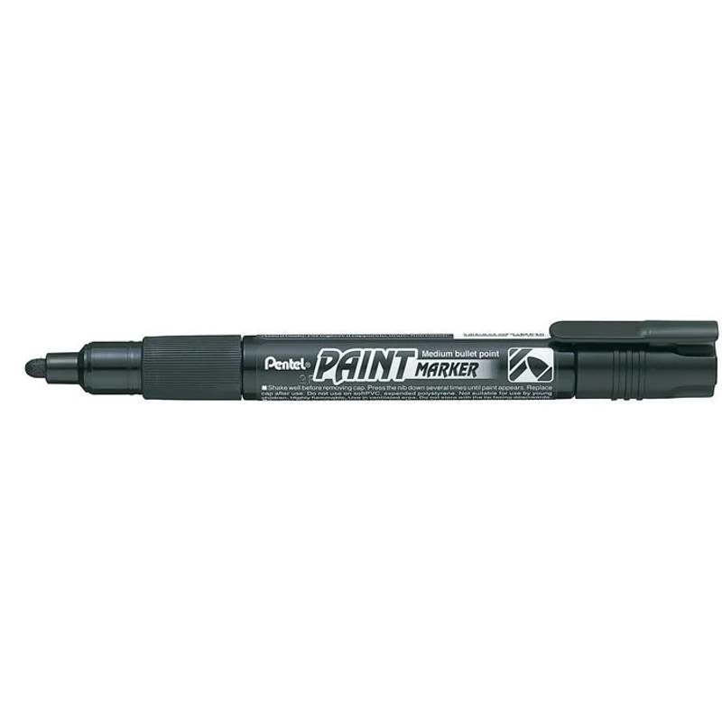 Lakkmarker, 2 mm, kúpos, PENTEL "MMP20", fekete