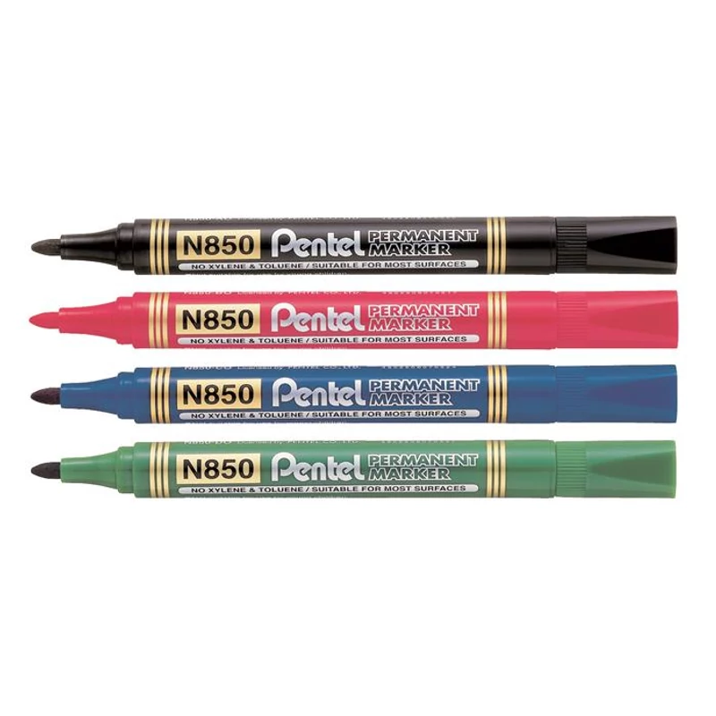 Alkoholos marker, 1,5 mm, kúpos, PENTEL "N850", fekete