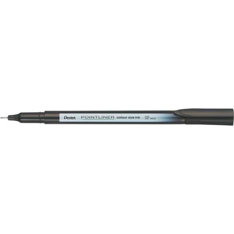 Tűfilc, 0,4 mm, PENTEL "Pointliner", fekete