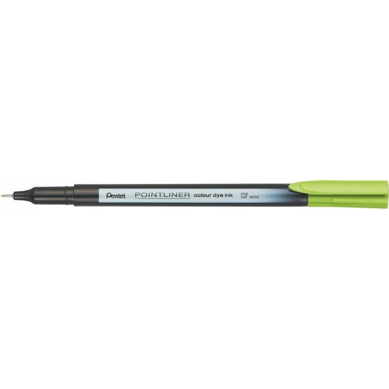 Tűfilc, 0,4 mm, PENTEL "Pointliner", almazöld