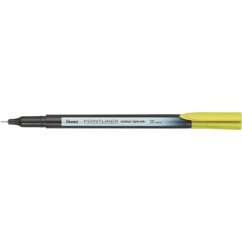 Tűfilc, 0,4 mm, PENTEL "Pointliner", limezöld