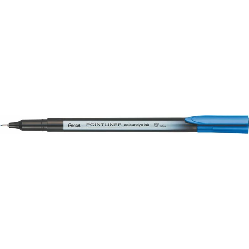 Tűfilc, 0,4 mm, PENTEL "Pointliner", jégkék