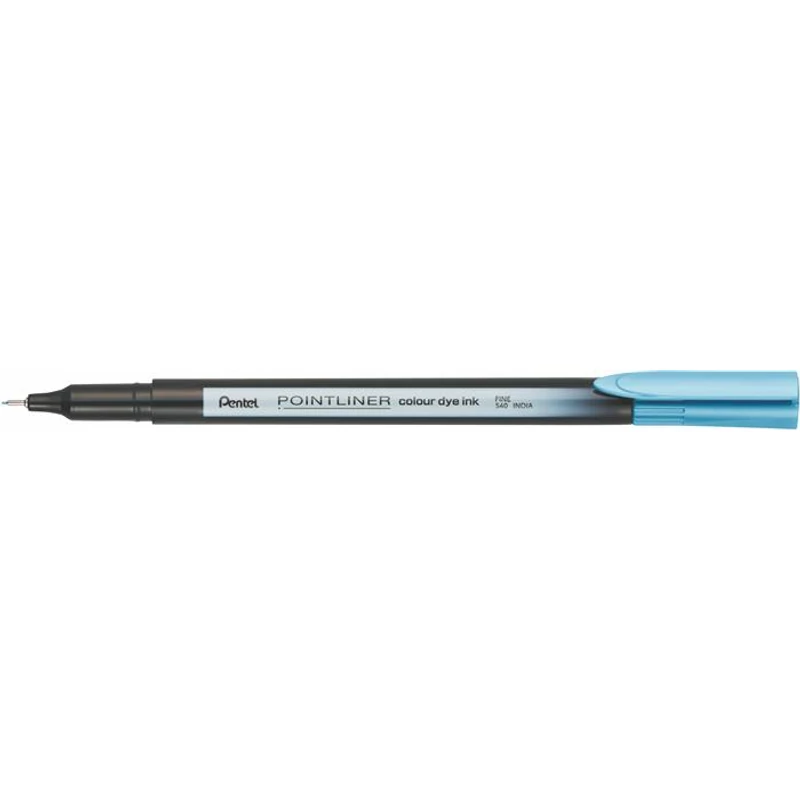 Tűfilc, 0,4 mm, PENTEL "Pointliner", tengerkék